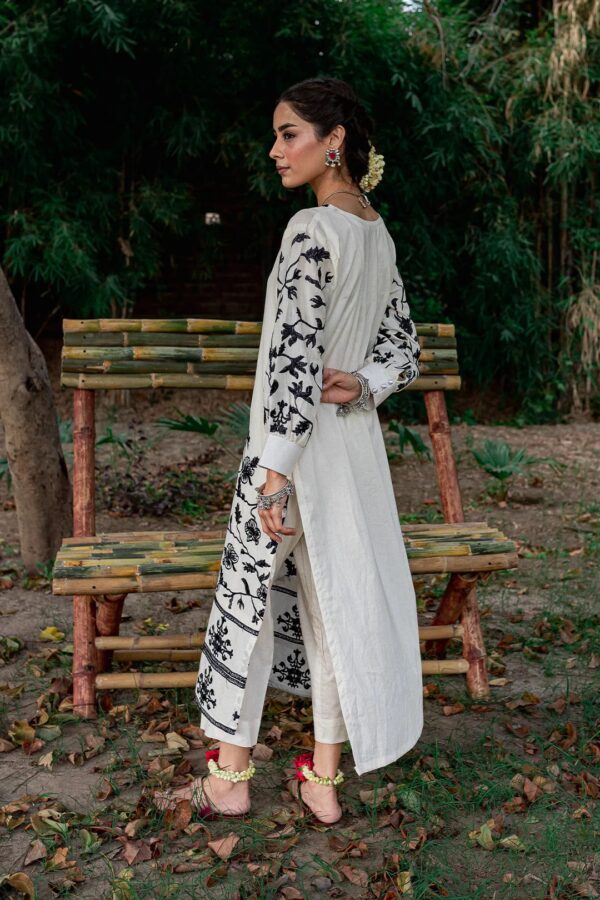 2 Piece Cotton Embroidered Dress